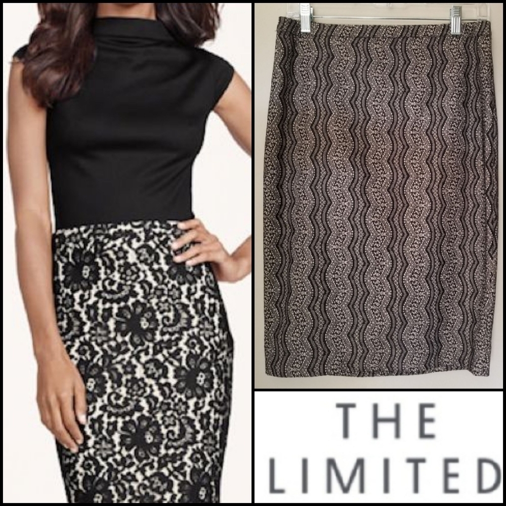 NEW! THE LIMITED High Waisted Lace Skirt 6.